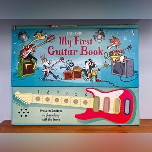 USBORNE BOOKS My First Guitar Book "Press The Buttons To Play Along" Pre Loved